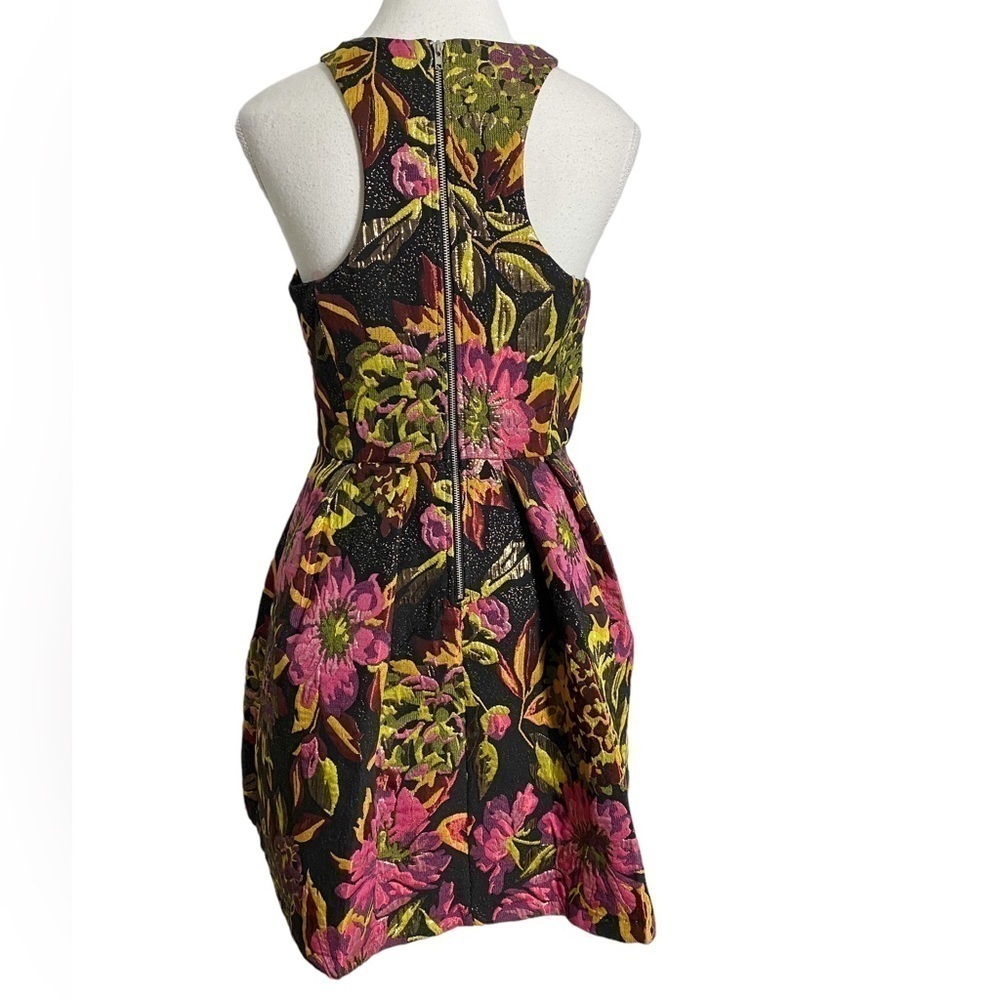 Gianni Bini Brocade floral and metallic dress - Picture 2 of 15